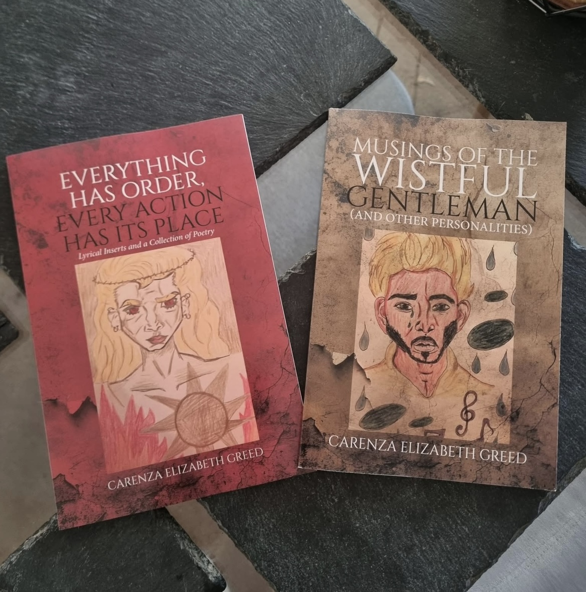 Wren Greed's two poetry anthologies
