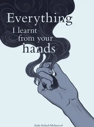 A book cover reading 'Everything I learnt from your hands'