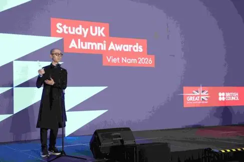 Linh poses at awards event