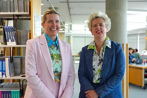 Professor Donna Whitehead and Julie Kapsalis