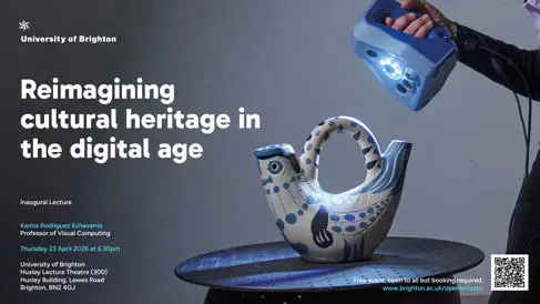 Reimagining cultural heritage in the digital age Inaugural lecture poster