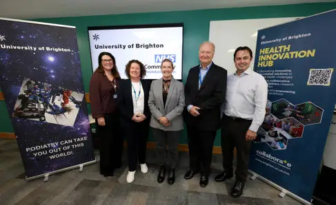 Sarah Shelton, Siobhan Melia, Donna Whitehead, Giles York and Lloyd Barker