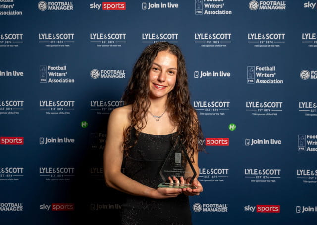 Isabella Martin with her award plaque