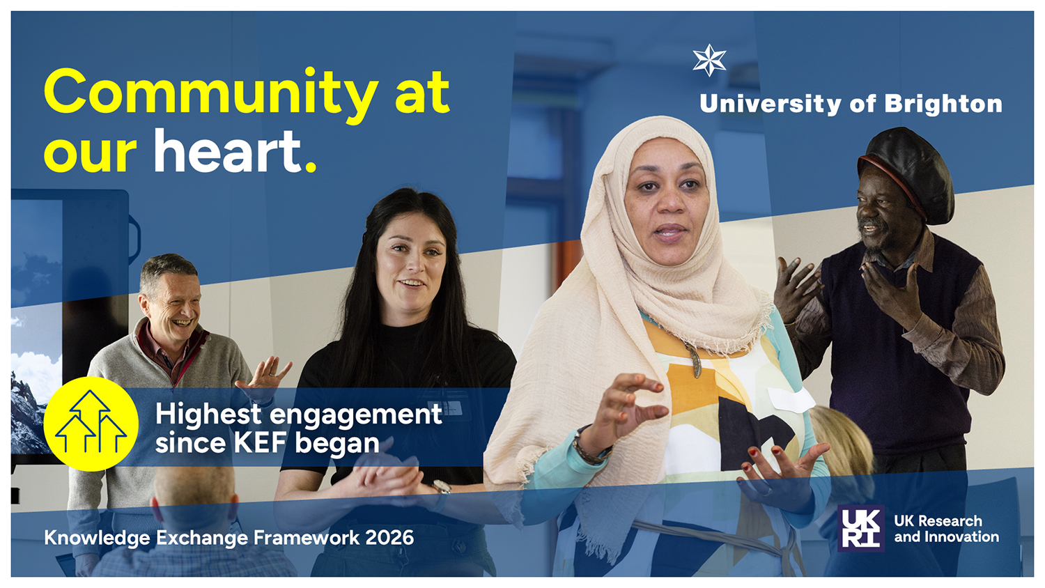 KEF Artwork showing different members of the community