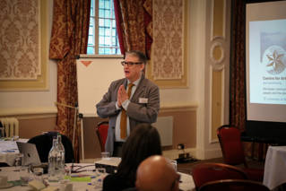 Director of the Centre for Arts and Wellbeing, Duncan Bullen, speaking at the launch.