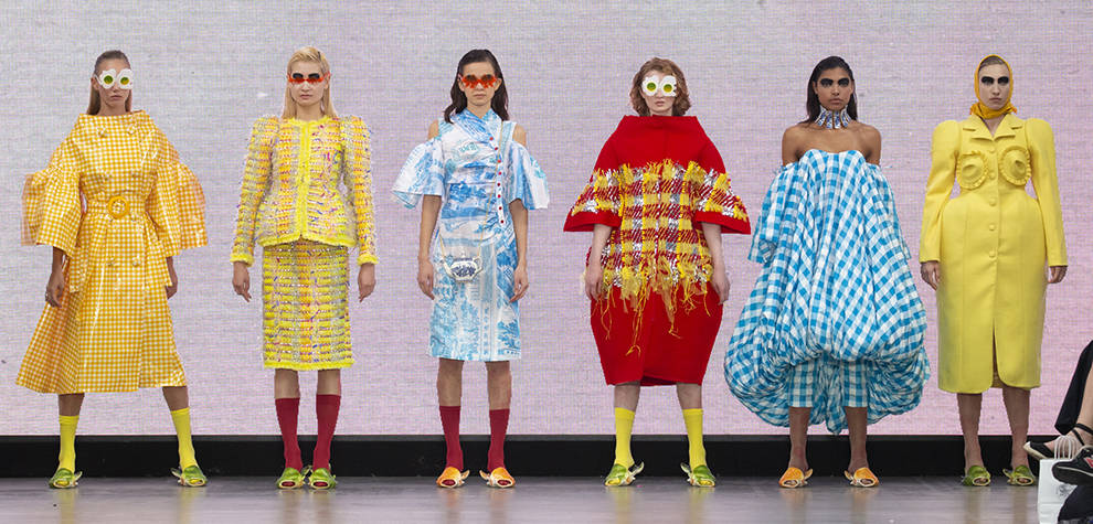 Graduate Yen Wong presented her collection at London Fashion Week