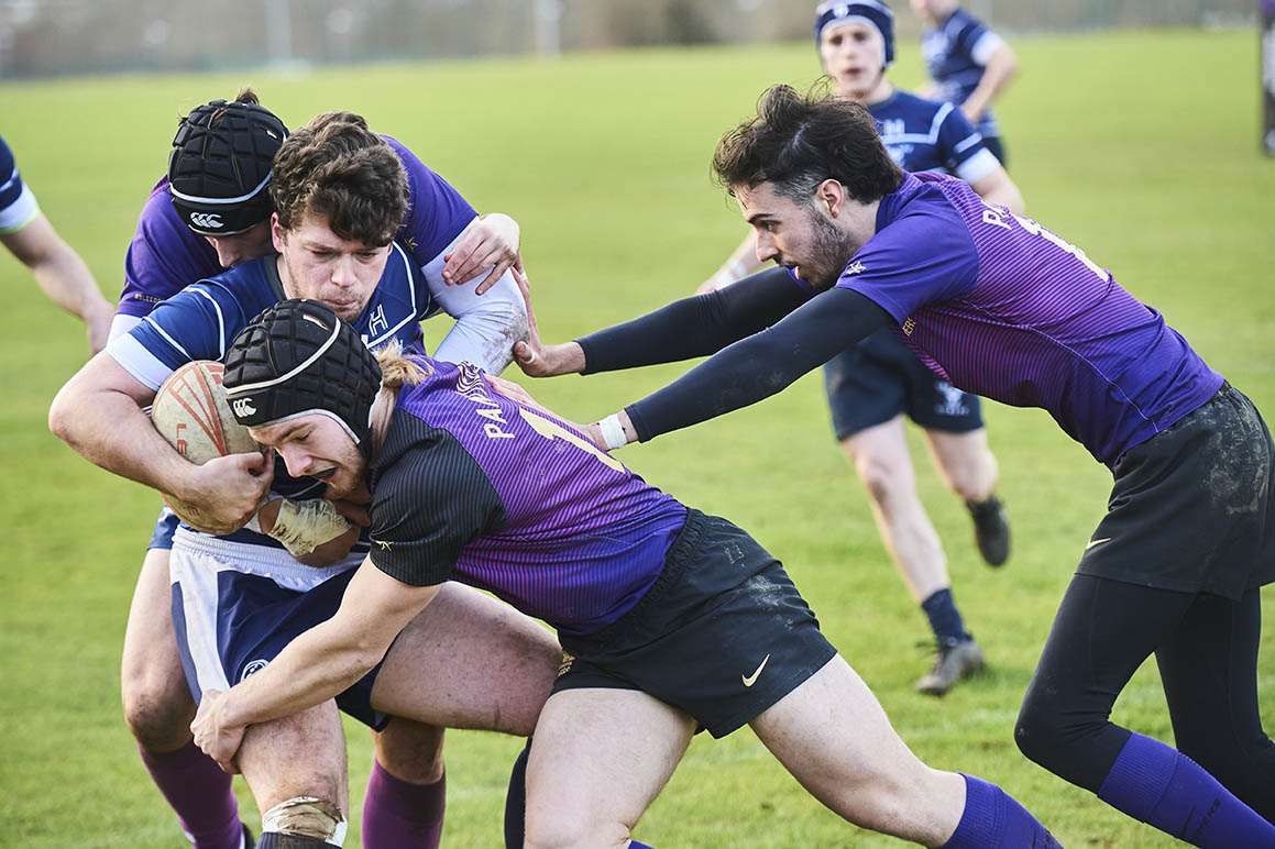 students in a rugby match