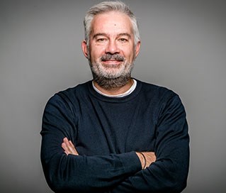 Head and shoulders portrait of Professor Chris Joyce, Director of the research Centre for Aquatic Environments