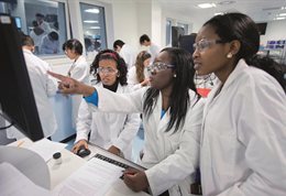 Students in the laboratory