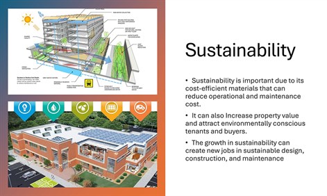Poster on the benefits of sustainable construction