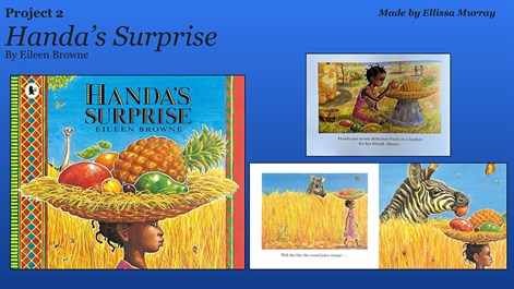 Pages from an illustrated children's book